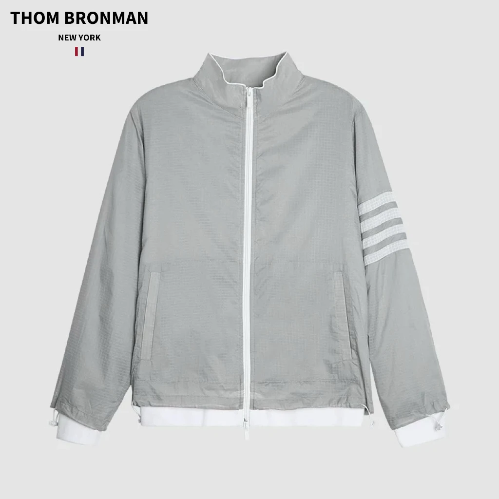 TB【官方正品】THOM BRONMAN汤姆布郎双层立领夹克外套防水四条杠