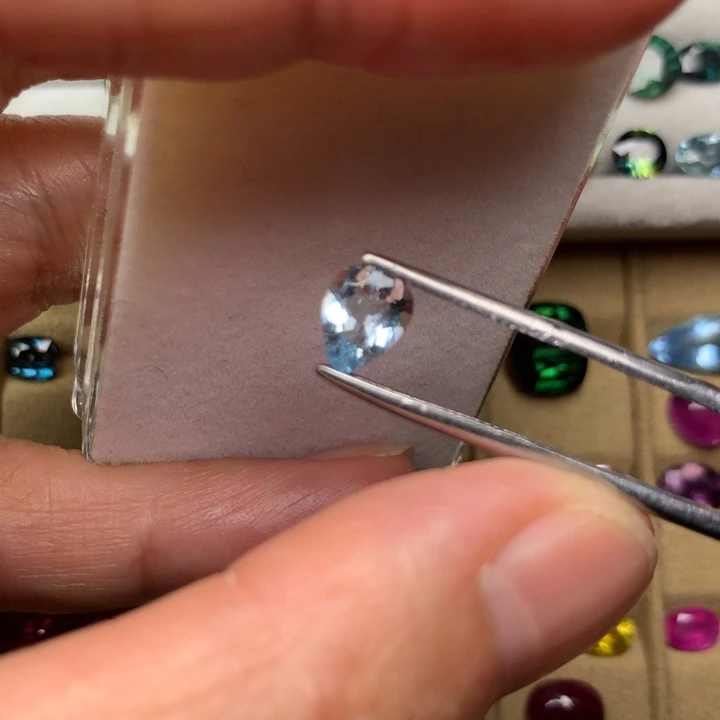 裸石海蓝宝石裸石规格