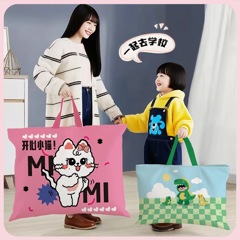 高颜值棉被整理袋儿童开学专用大容量衣物收纳行李防潮帆布收纳袋