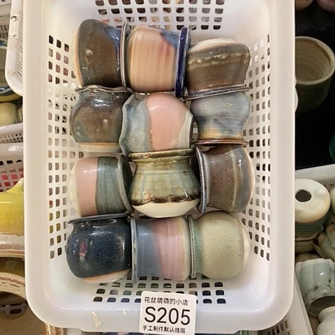 紫砂花盆205微瑕品口径3到4左右
