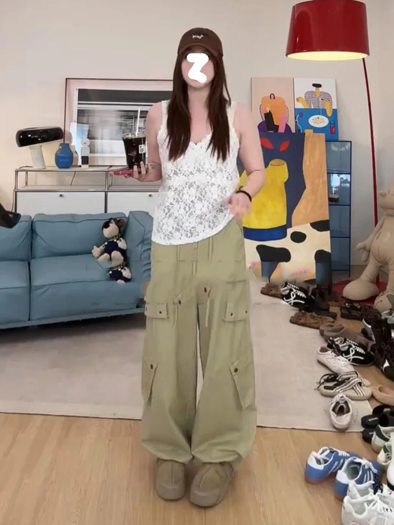 大码女装夏季新款纯欲风镂空蕾丝V领吊带叠穿背心微胖韩系上衣夏