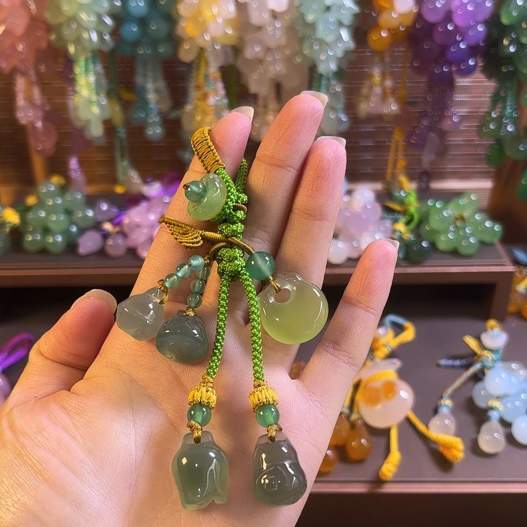 玛瑙/玉髓未镶嵌车挂
