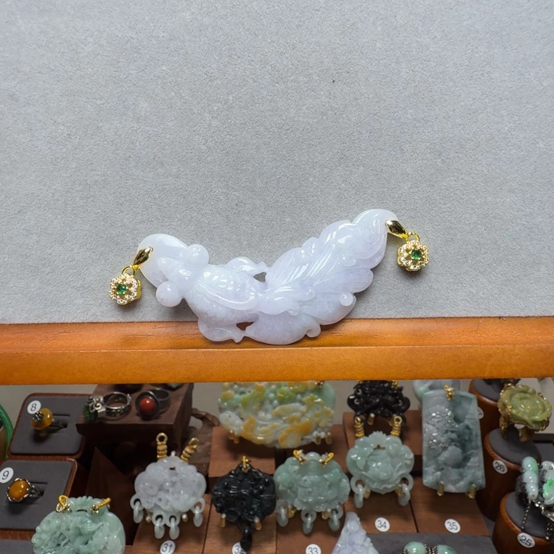 翡翠未镶嵌吊坠(赠链)吃***?