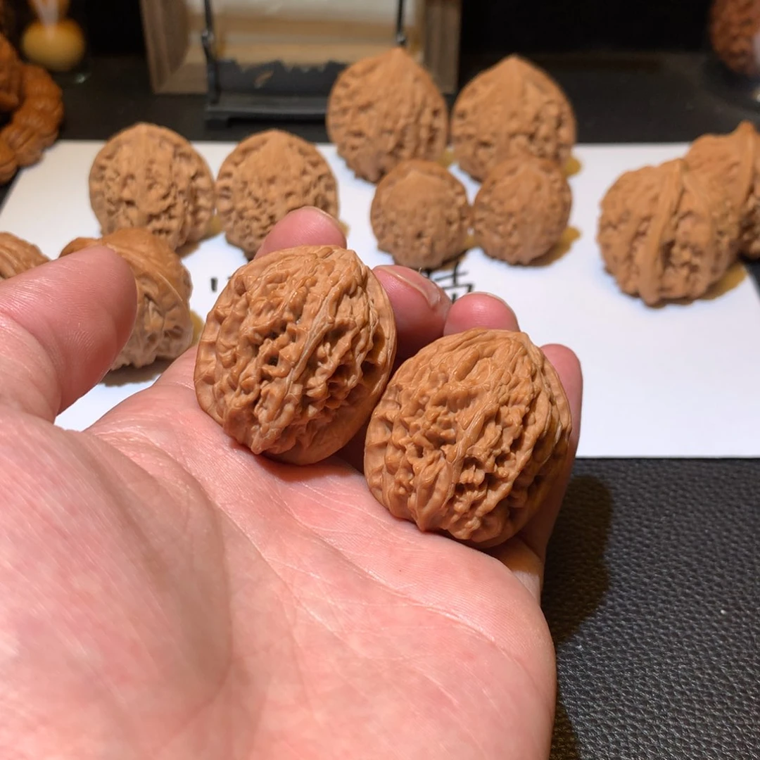 文玩核桃把件饕餮纹33