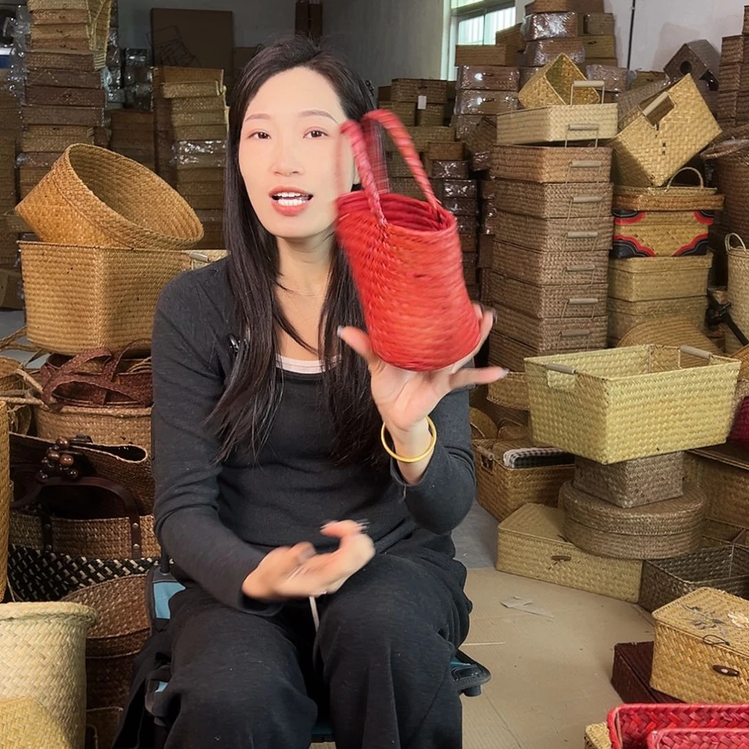 草编包/草编收纳盒微瑕疵