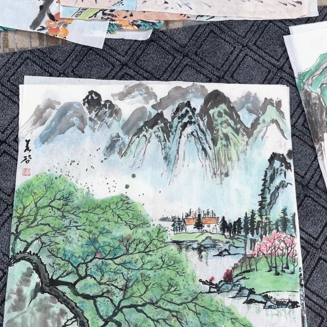 乐***佳国画王胜利老师四尺斗方山水冯，1