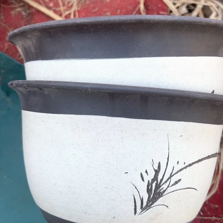 红陶紫砂碗盆口20