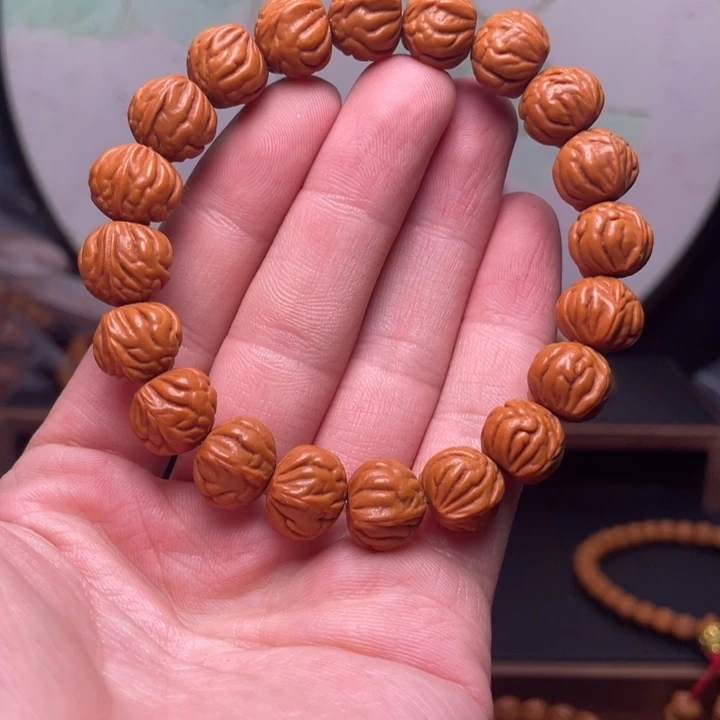 手串桃核13盘龙爆肚