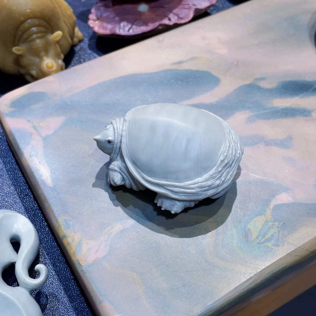 甲鱼松花石手工精品