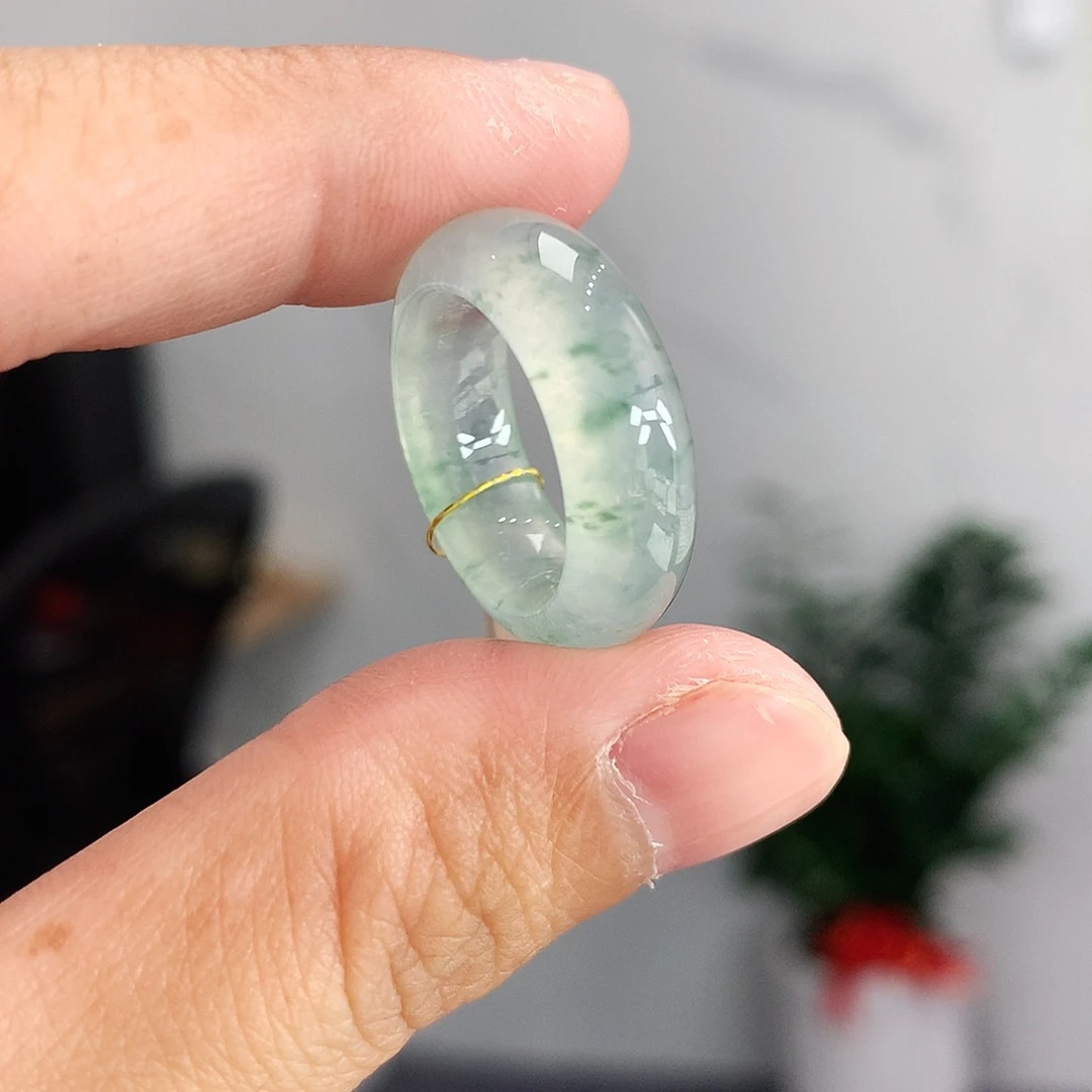 翡翠未镶嵌戒指9号