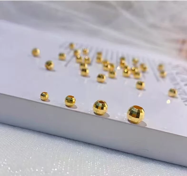 18k 卡3mm镭射珠DIY配件