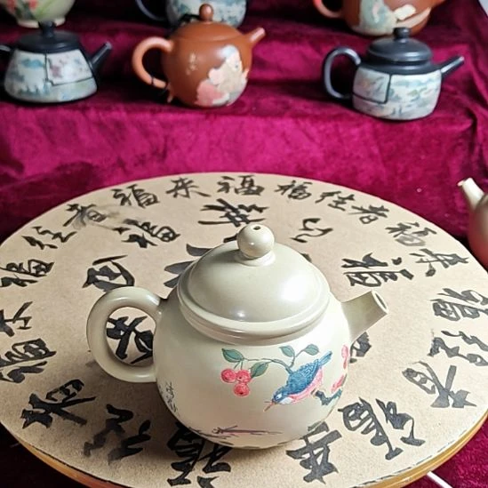 建水紫陶全品茶壶4号