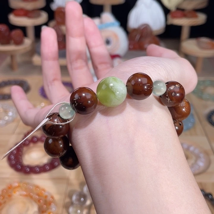 烟晶未镶嵌手链紫金青幽
