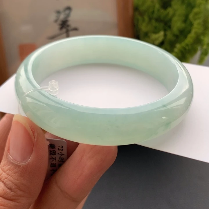 翡翠未镶嵌手镯翡翠手镯57+