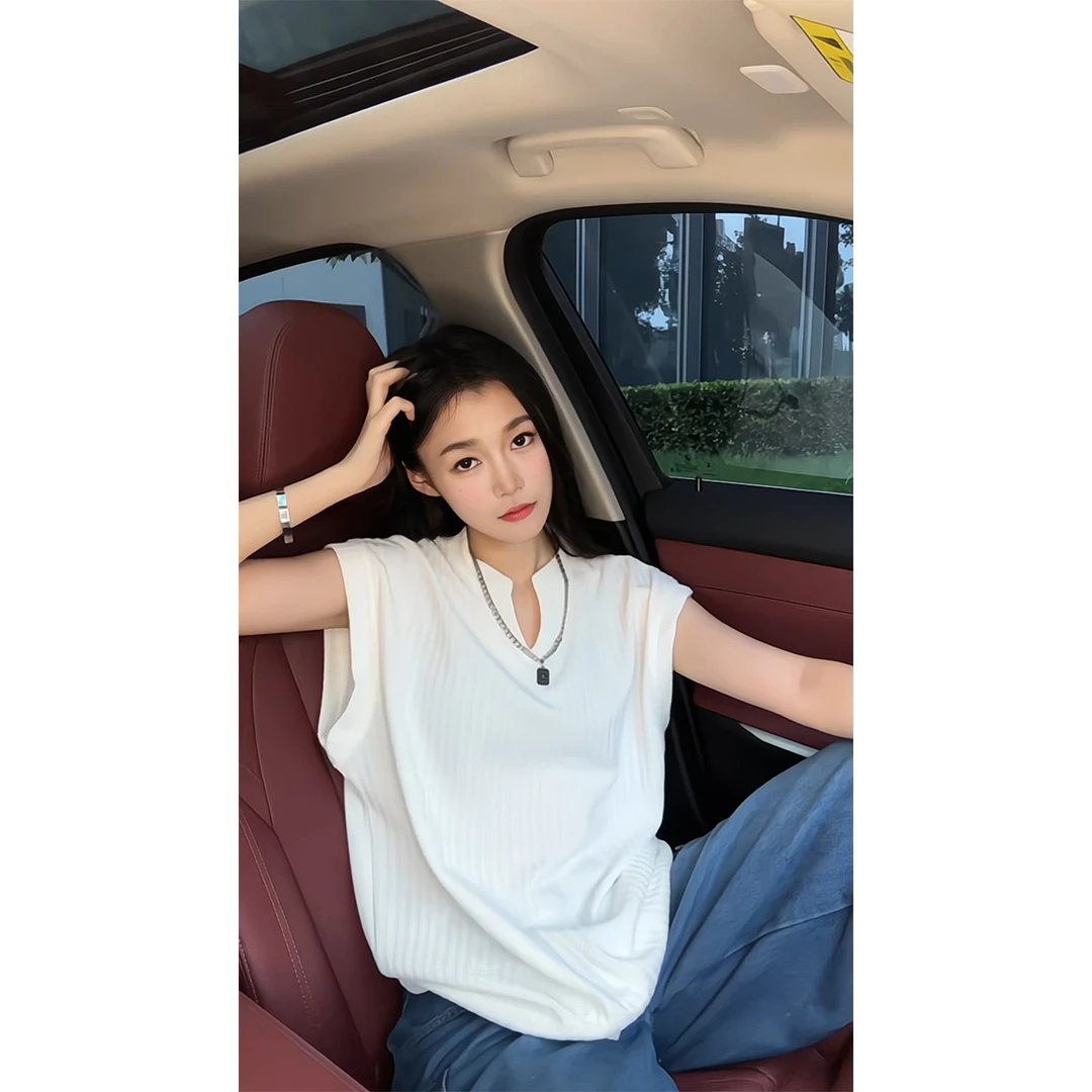 美式cleanfit背心男夏季外穿重磅无袖t恤正肩显瘦宽松坎肩上衣服