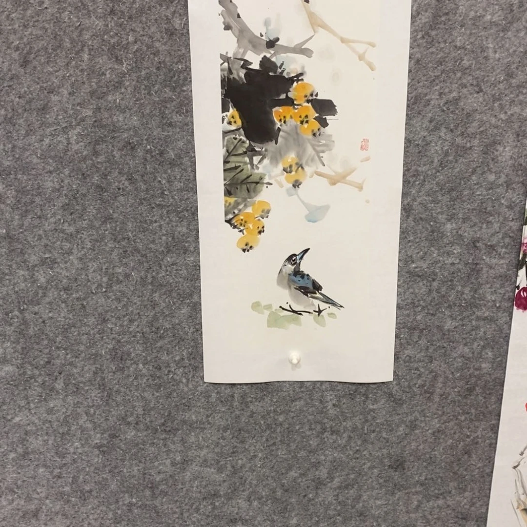 国画尚定固国画花鸟作品