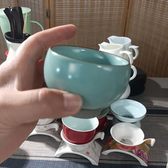 陶瓷盖碗茶杯茶叶罐主人杯