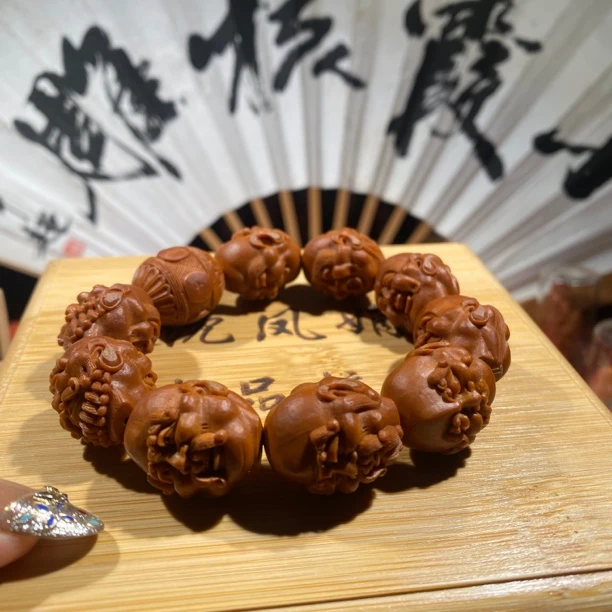 橄榄核须派十八罗汉沈凤娟本功老油核1.95尺寸。