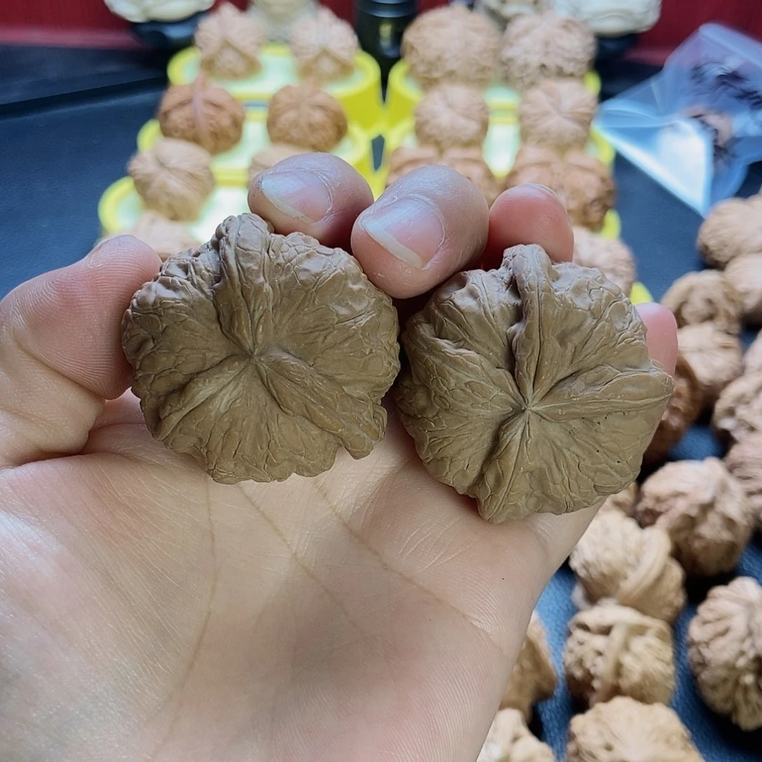 图***透吊坠文玩核桃元宝1314