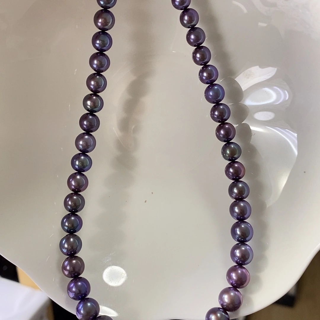 淡水珍珠银S925镶嵌颈饰