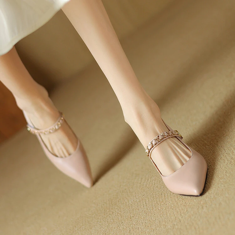 气质轻职风时装凉鞋时尚法式高跟鞋夏季百搭女鞋2025新款轻奢凉鞋