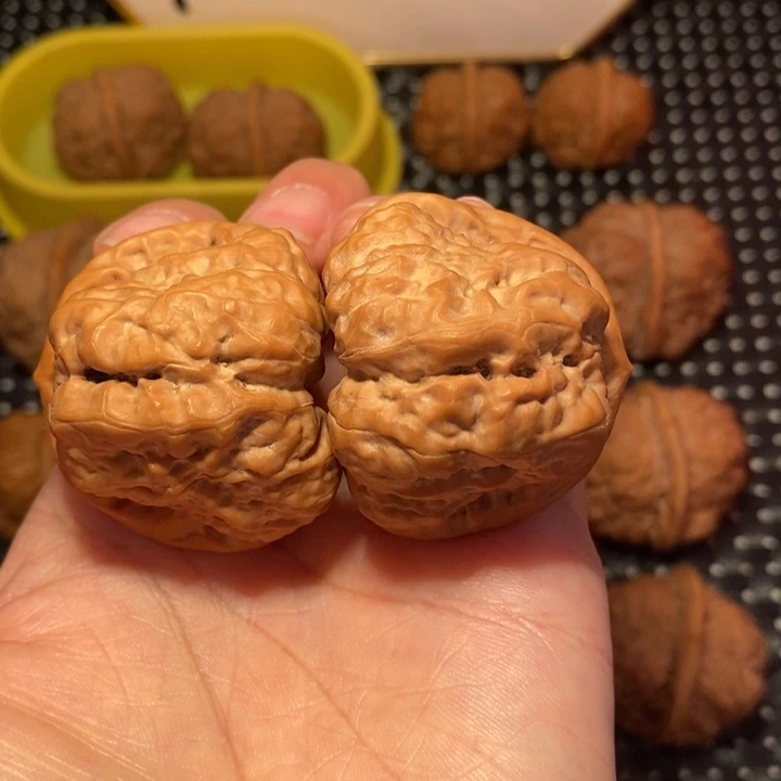 把件文玩核桃四面一线天开背细腰超大腿蛙王