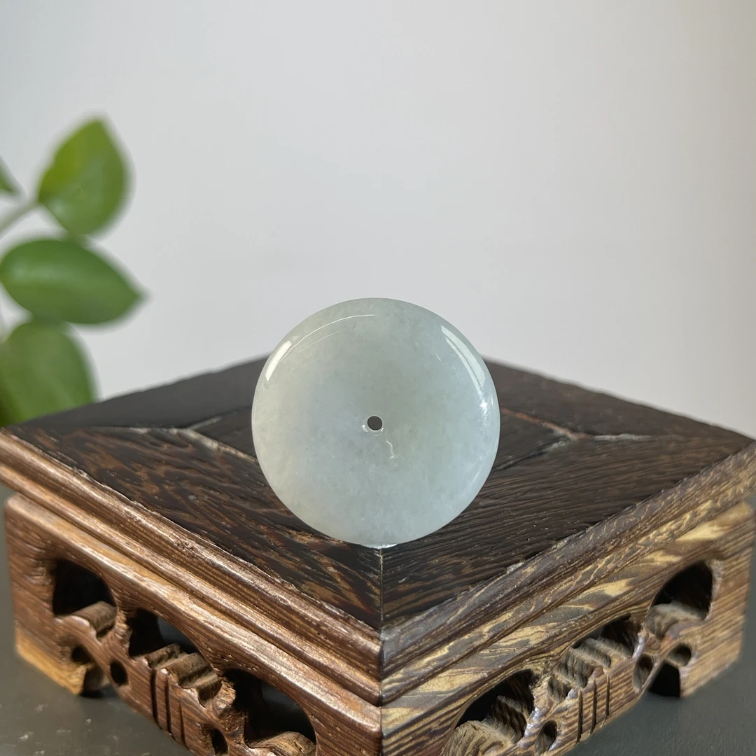 JTA09-22 天然缅甸A货翡翠 平安扣