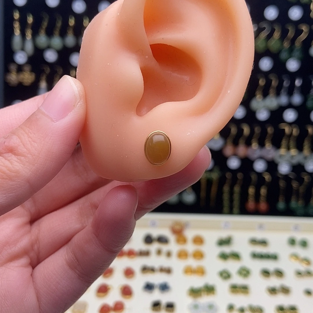 和田玉银S925镀金镶嵌颈饰