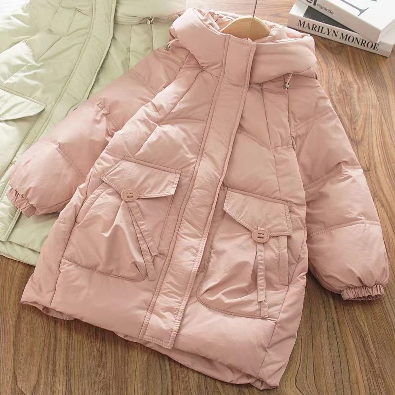 99055暗花儿童冬季羽绒服