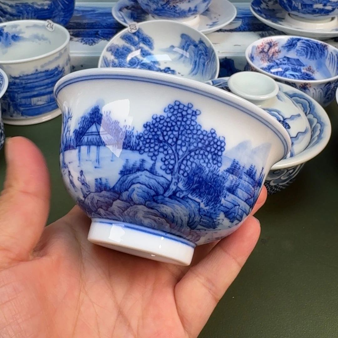 景德镇纯手绘茶具圆圆209