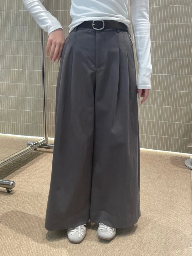 韩版ACC626显瘦百搭阔腿休闲长裤适合秋冬季