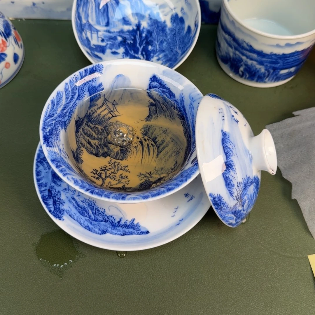 景德镇纯手绘茶具圆圆212