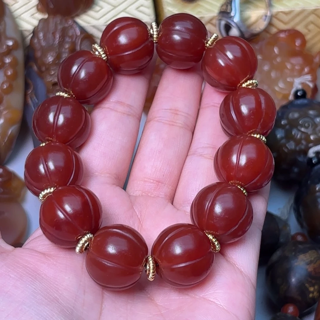 快***2玛瑙/玉髓手链未镶嵌