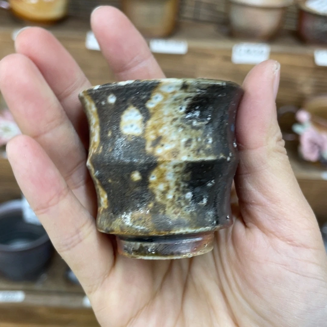 李***风陶纯手工柴烧茶壶茶具瑕瑕