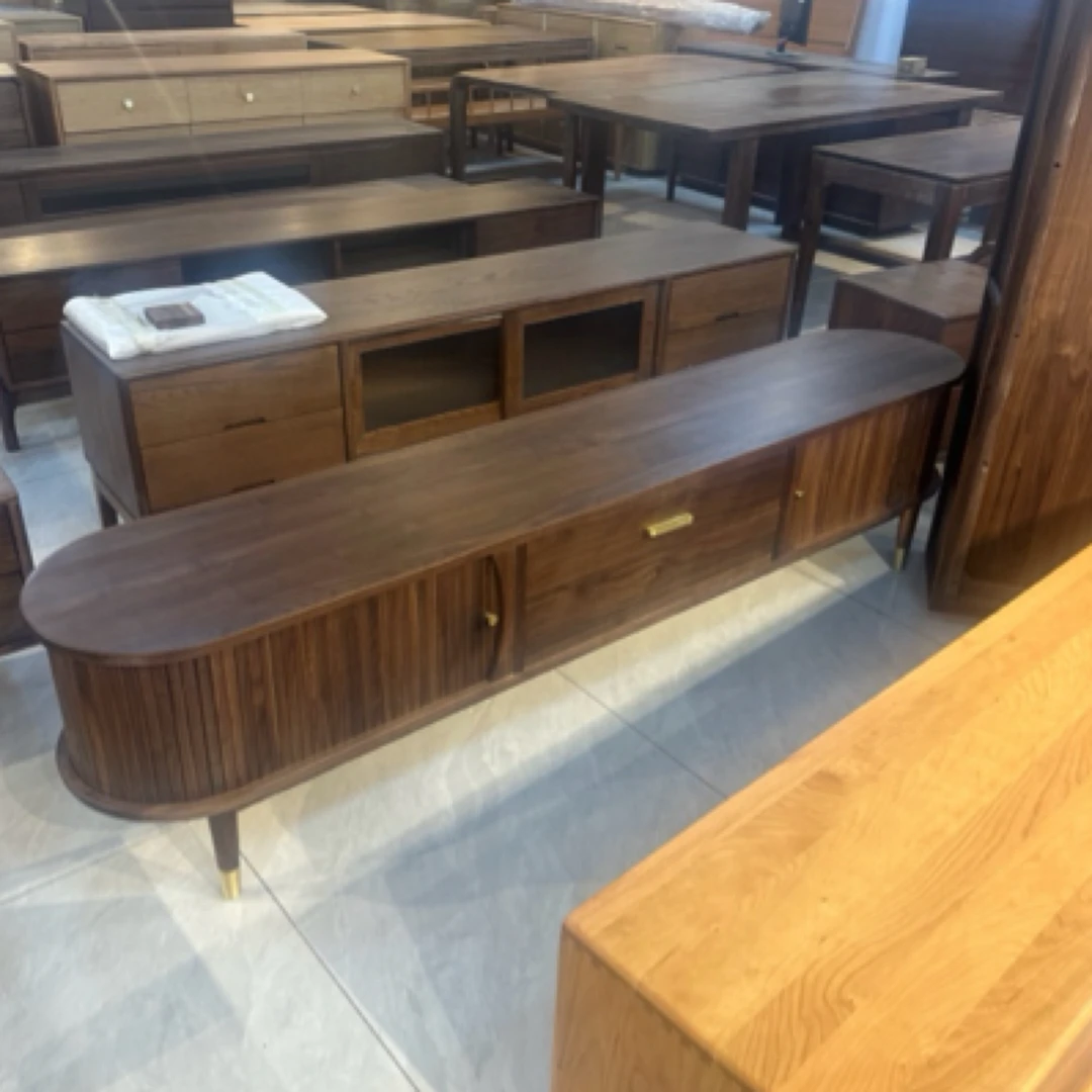 全部黑胡桃木电视柜210*40*50低价出售