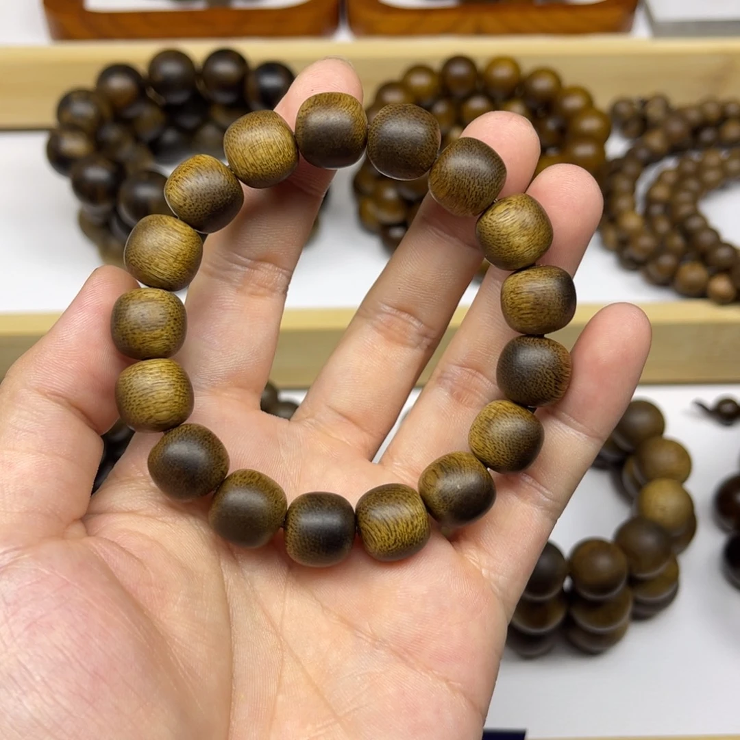 沉香手串越南芽庄白棋楠1.2