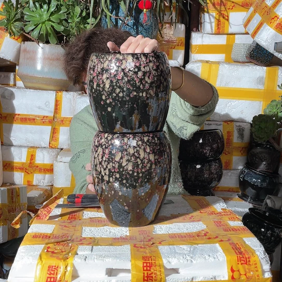 红陶宜兴紫砂花盆