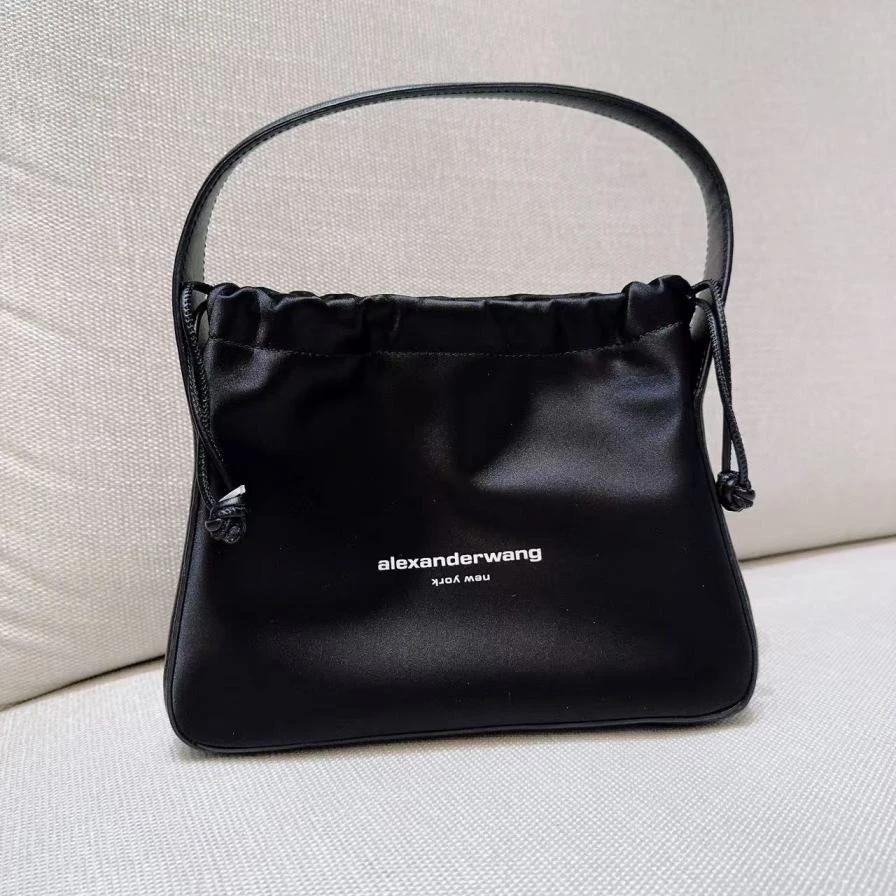 95新 Marc Jacobs/莫杰  亚历山大王黑色绸缎手提包 1533 3265
