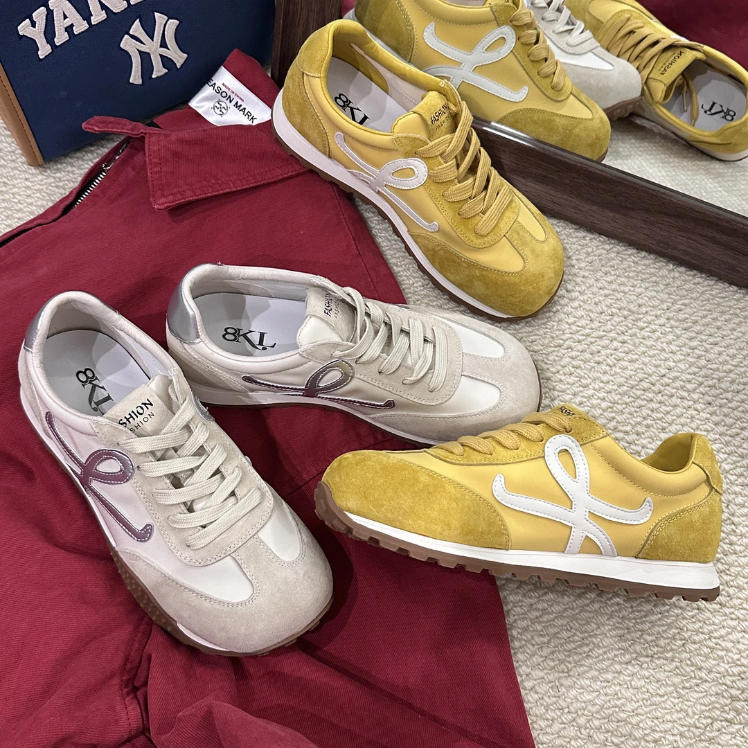 玟哥Ada/6363【韩版真皮女高德训复古阿甘鞋卡皮巴拉休闲鞋】