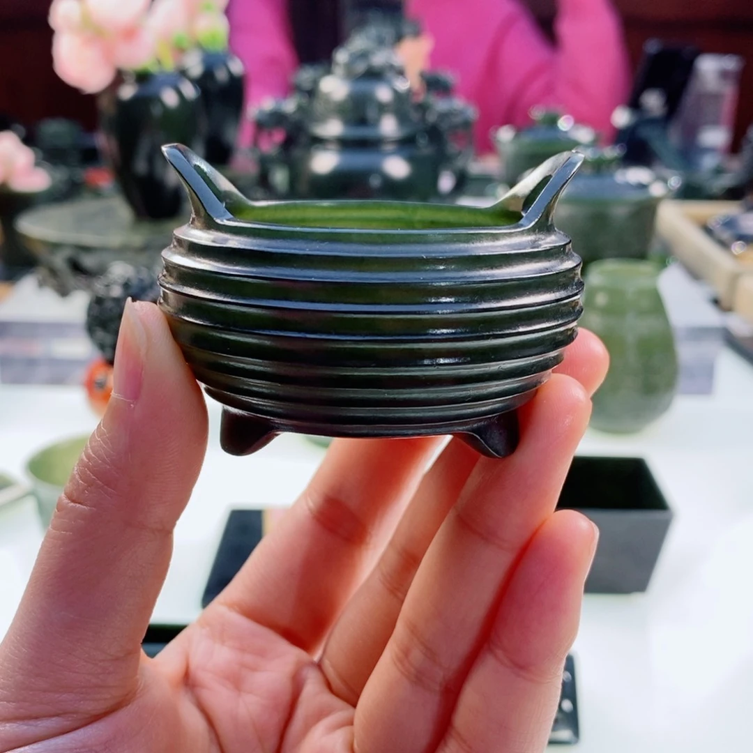 和田玉（青玉）挂件未镶嵌