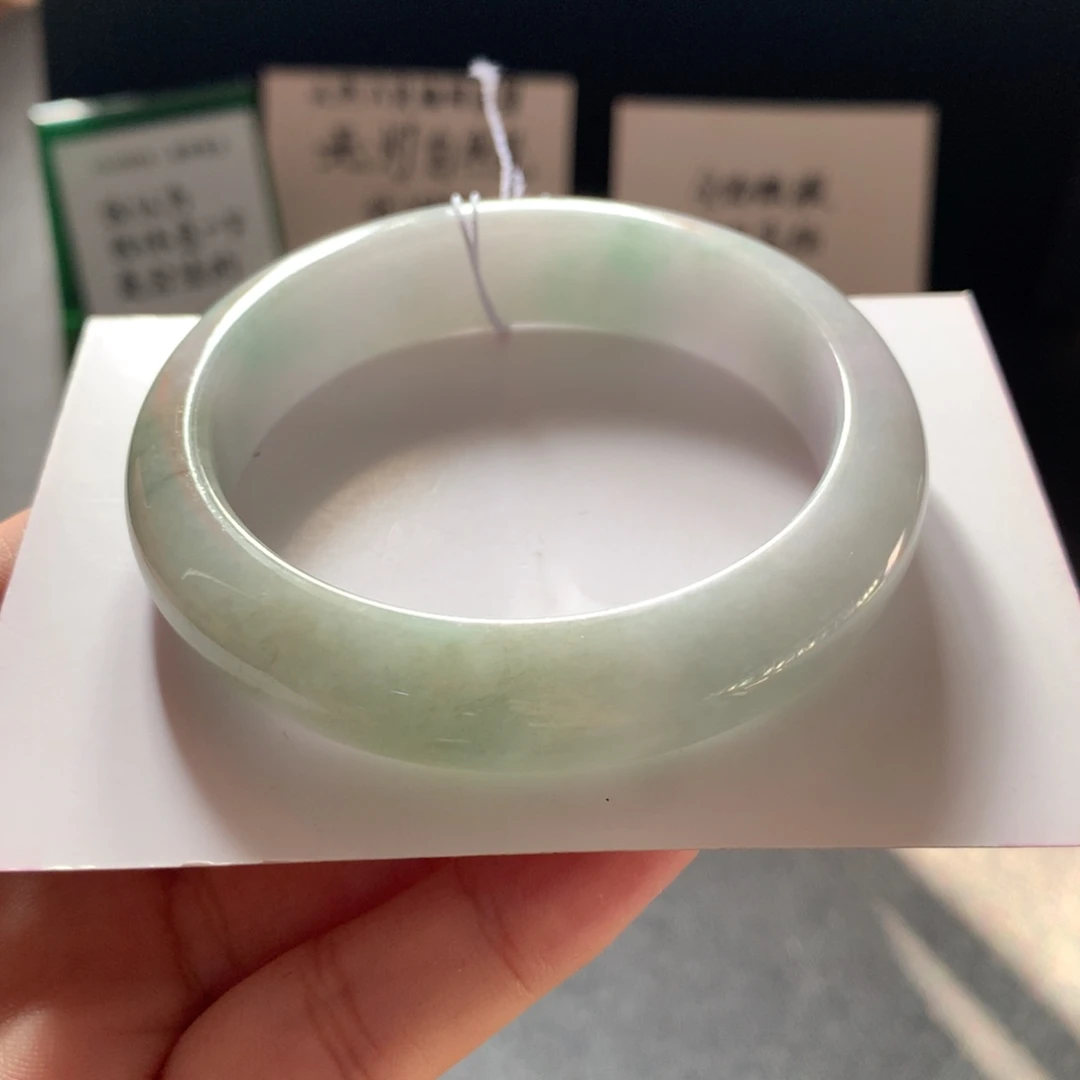 翡翠未镶嵌手镯4号54-13.1-8.5