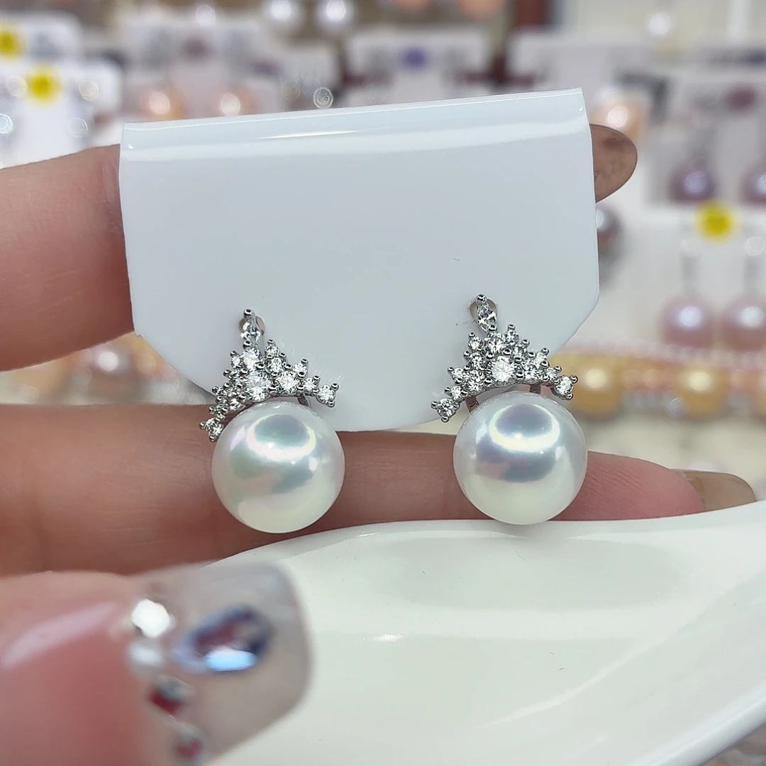 淡水珍珠耳饰未镶嵌