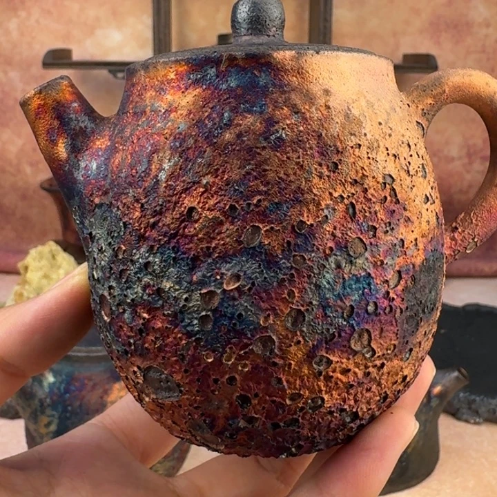 荥经黑砂炸福利窑彩泡茶壶43