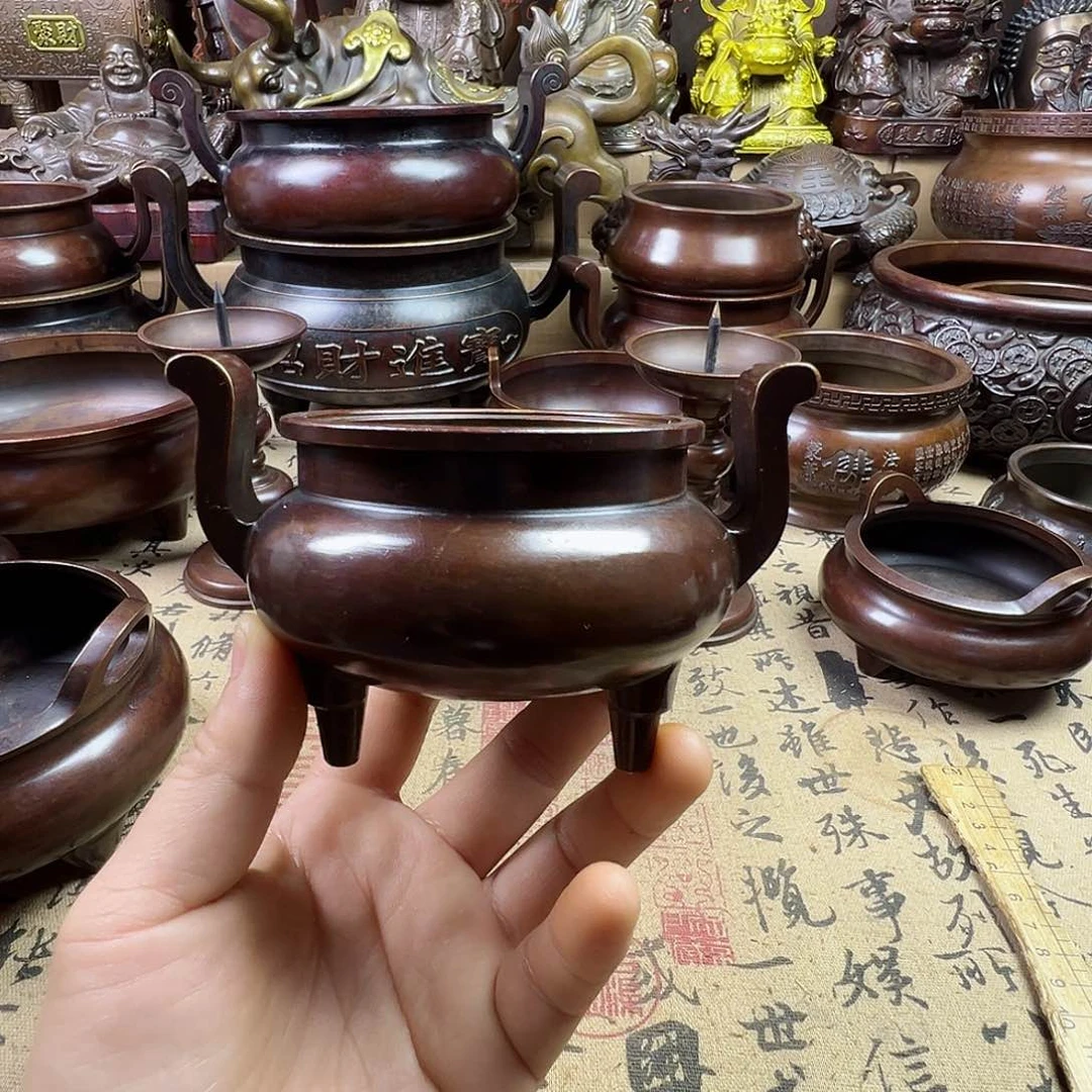 铜香炉家用供奉佛像炉