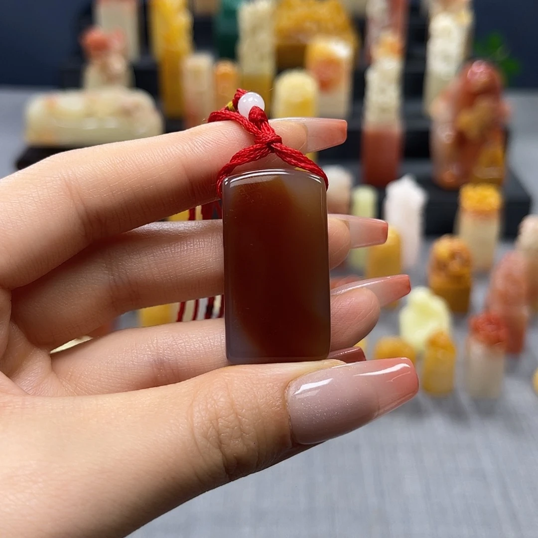 寿山石印石包邮包刻9573 四字白文