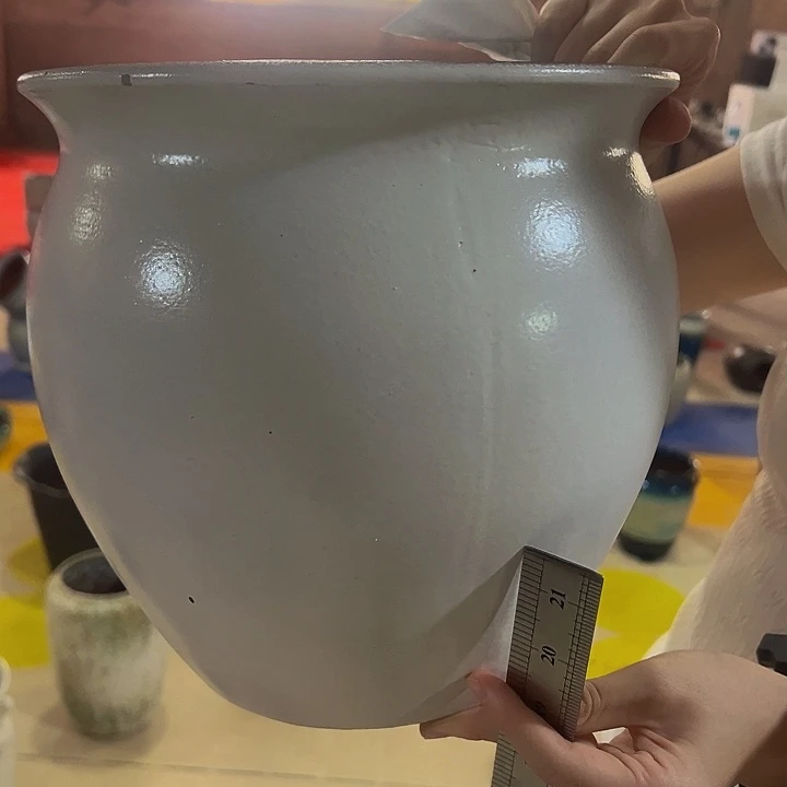 紫砂花盆高24口24