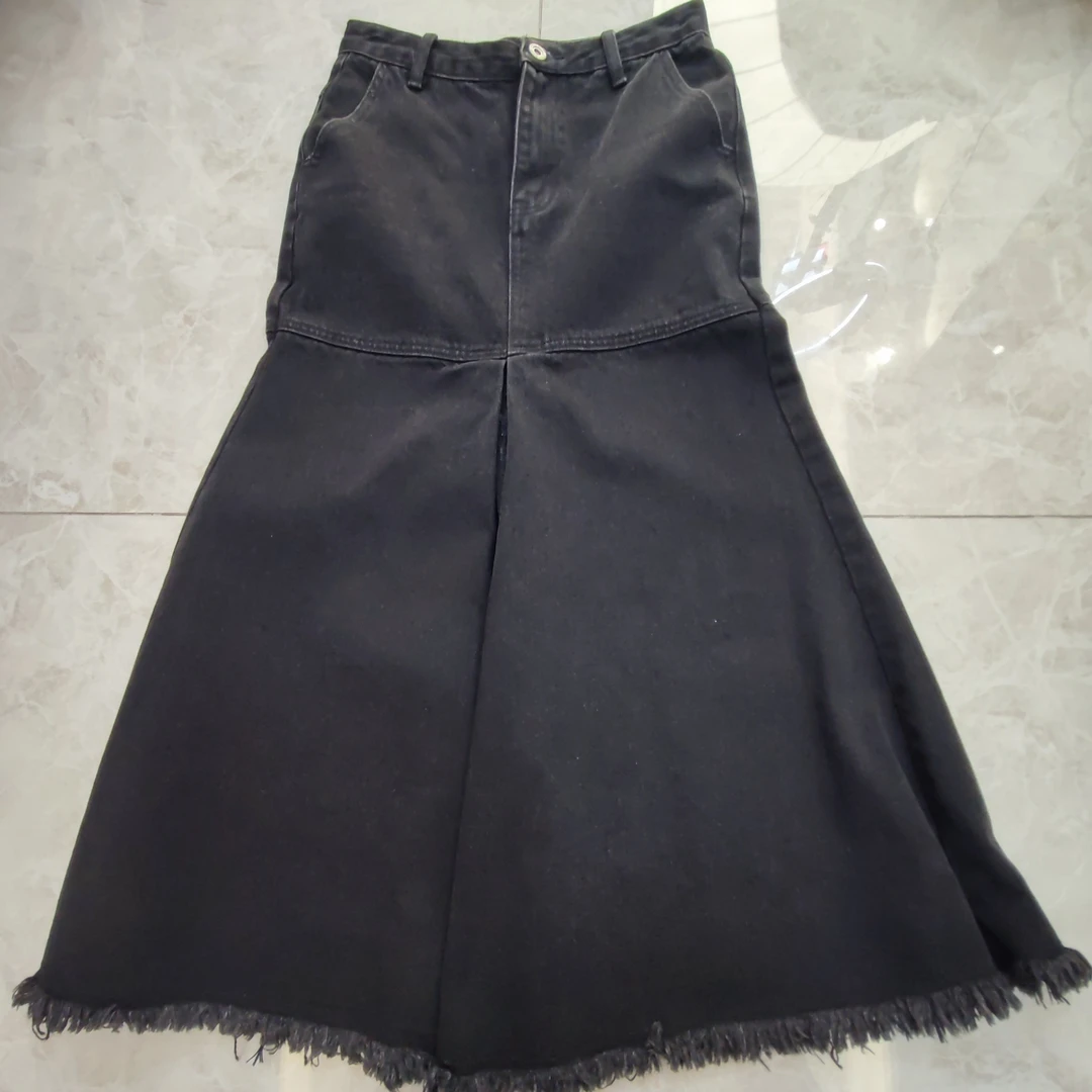 设计师款牛仔半身裙