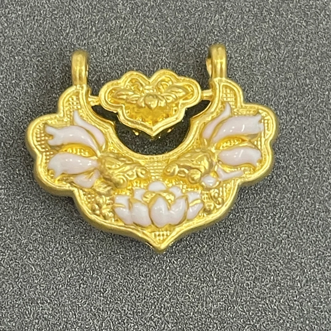 【莹莹专享】足金999 粉色莲花锁包 ZP 0.55 攒金有道