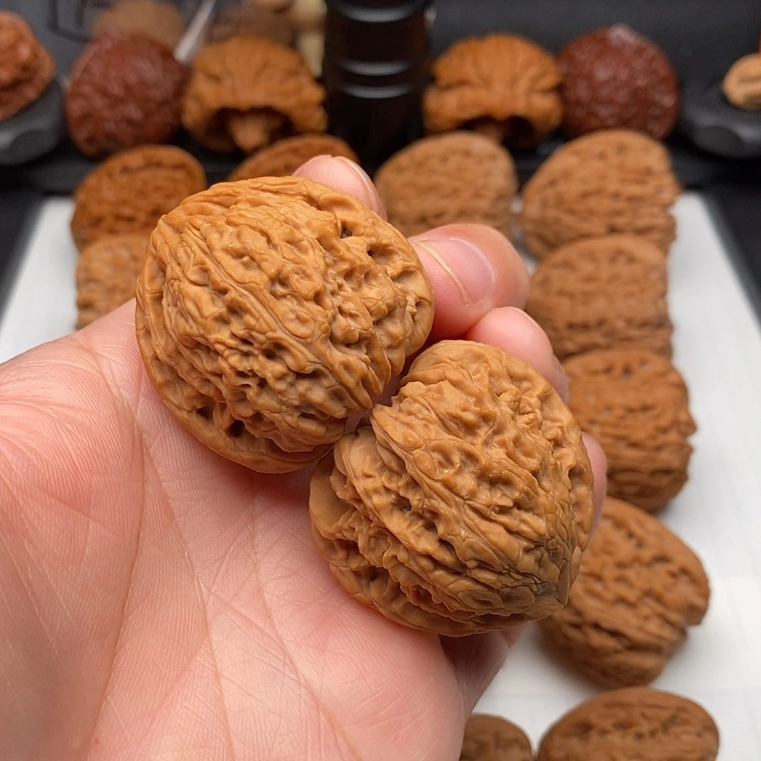 来***&文玩核桃把件寿桃南将石