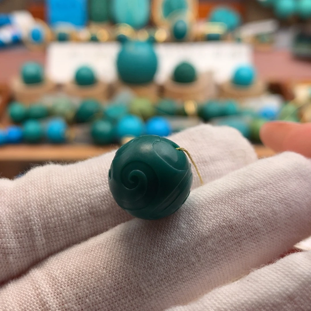 绿松石未镶嵌绿松石14.4mm